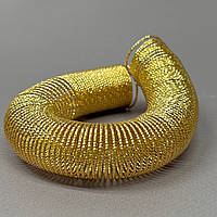 Основа для кольца пружина Ø20 мм, длина 13 см - лимонное золото 18К