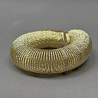 Основа для кольца пружина Ø20 мм, длина 13 см - светлое золото 18К