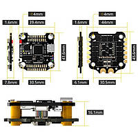 Політний контролер-регулятор швидкості для FPV дронів SpeedyBee F405 V3 ESC 50A 3-6s 30X30 4в1 Stack