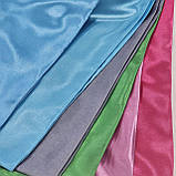 Тканина атлас звичайний (Темно-сірий), фото 2