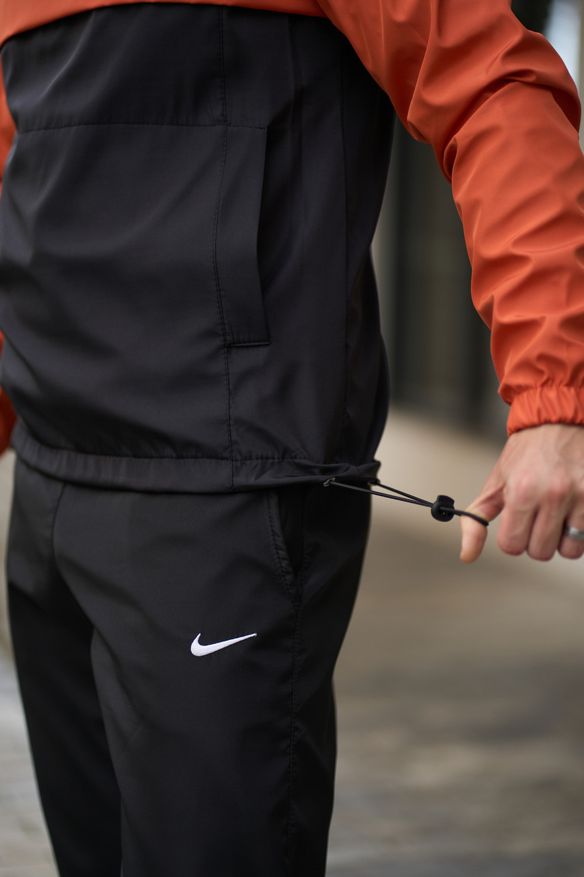 Мужской спортивный анорак Nike черно-оранжевый ветрозащитный весенний анорак-ветровка Найк LOV XXXL - фото 8 - id-p1946301119