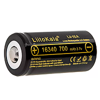 Аккумулятор 16340, 700 мАч, LiitoKala Lii-16A, 3.7 В