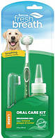 Набір для догляду за зубами дорослих собак Tropiclean Oral Care Kit Свіжий подих 59 мл Зубна паста і щітка