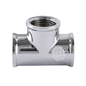 Трійник SOLOMON 1" ВВ хром 2202