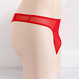 Прозорі стрінги червоні чоловічі, фото 3