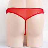 Прозорі стрінги червоні чоловічі, фото 4