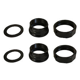 Комплект гайок 2| - 1 1/4| сталь (комплект 2 пачки)