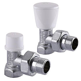 Набір Крани радіаторні кутові ARCO 1/2" подавання + зворотна сторона KC012 KCM17