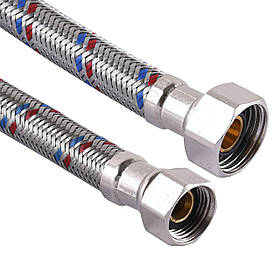 Шланг неіржавка сталь SOLOMON 3/8| х1/2| ВВ 0,5 м HS30