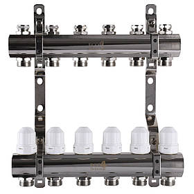 Колектор із регуляторами та кріпленням ECO 001С 1| x6