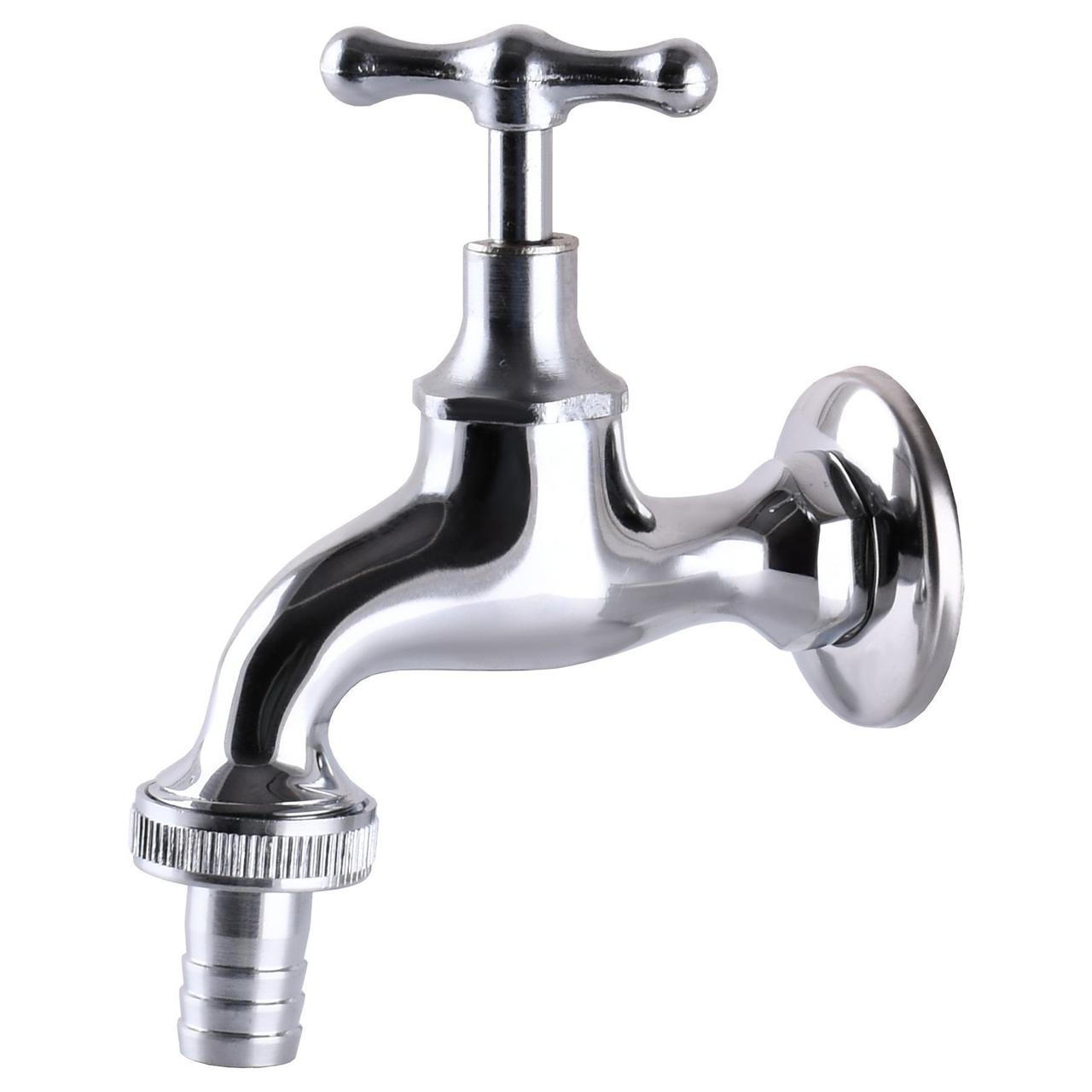 Кран SOLOMON вентильний поливальний 1/2" CHROM T5071, фото 1