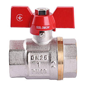 Кран кульовий прямий SOLOMON 1| ВВ КБ PN40 В1007