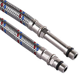 Шланг для змішувача Solomon (неірж.) М10х1/2| 0,7 м (HY6201 A+B) ПАРА в блістері