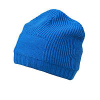 Утеплённая Длинная шапка Beanie цвет ярко-синий MB7994