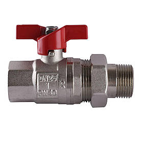 Кран кульовий прямий з американкою SELBA 1" КБ SL1509