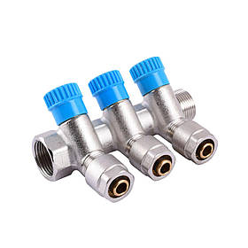 Колектор CRISTAL 3/4Gх1/2*16 — 3-й (під 35*) з перекриттям (NM-1016)