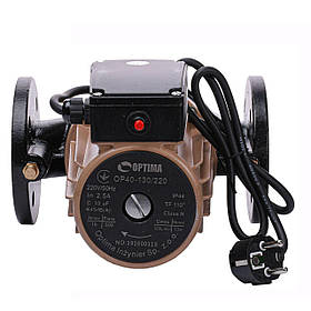 Насос циркуляційний фланцевий Optima OP40-130 220 мм + кабель із виделкою!
