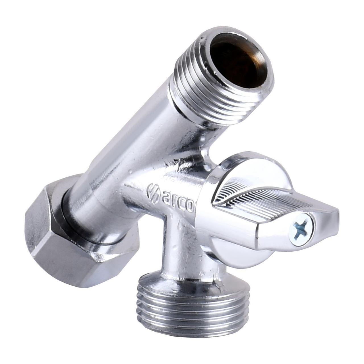 Кран кульовий з притискною гайкою ARCO CONECTA 1/2| х1/2| х3/4| 280020, фото 1