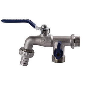 Кран SELBA кульовий поливальний подвійний 1/2| x3/4| x1/2| SL4086