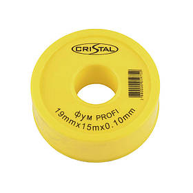 Фум стрічка тефлонова PROFI S-1201 (19*15*0,10) 76 мм CRISTAL