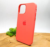 Оригинальный чехол на айфон 12 Pro MagSafe, iPhone 12 Pro накладка бампер силиконовый розовый