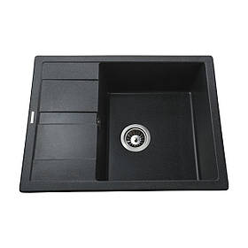 Гранітна мийка Globus Lux ONE графіт 650х500 мм-А0001