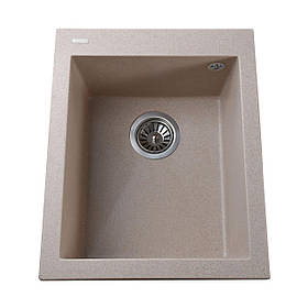 Гранітна мийка Globus Lux LAMA піщаний 410х500 мм-А0004