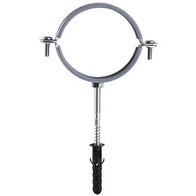 Хомут у зборі CR 3| (85-94 мм) з гвинтом-шурупом 8*100 і дюбелем у уп., сірий