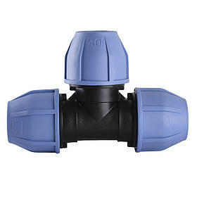 Тройник ПНД Vsplast  40*40*40 ** 3001