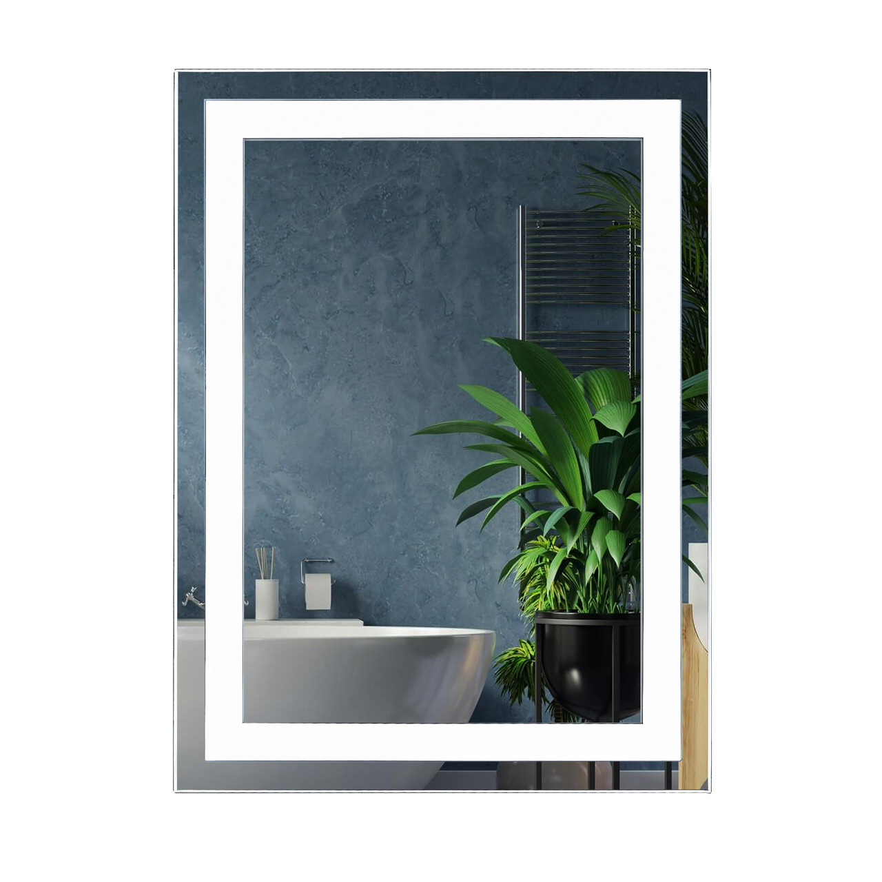 Зеркало UNIO MRR-01 SQR-AA 700 x 800 mm LED FL, фото 1