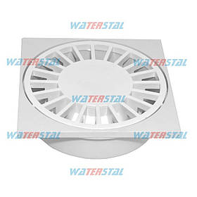 Трап 100*100 мм, нижнє відведення Ø50, пластиковий | Waterstal| (YS 400)