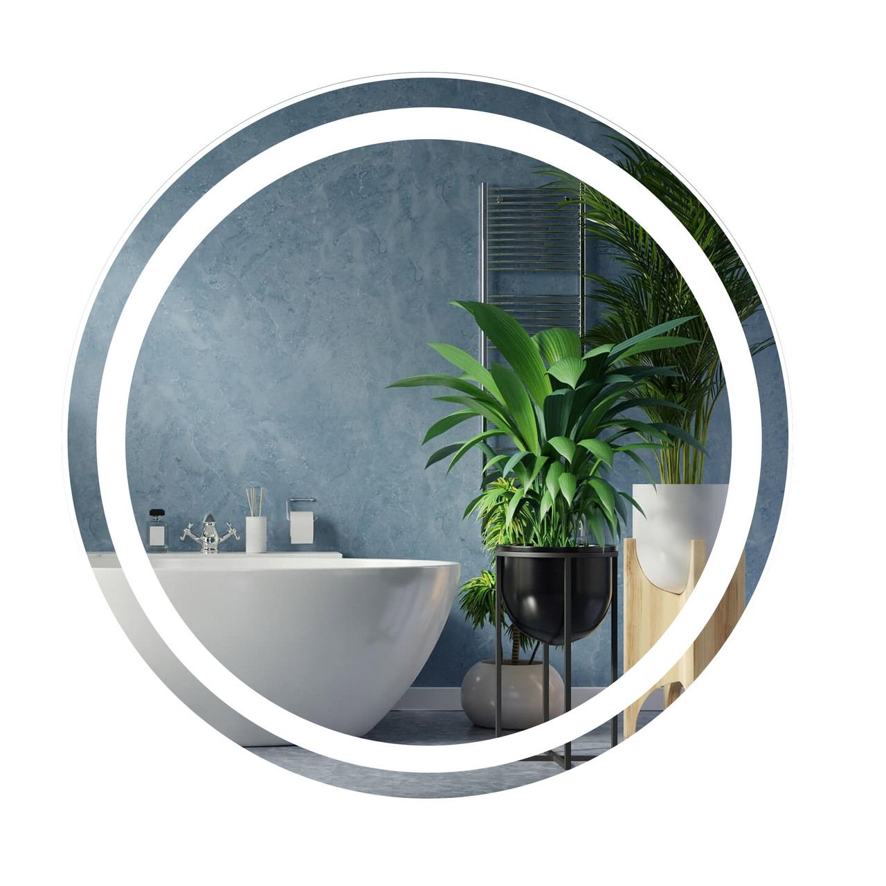 Зеркало UNIO MRR-09 RND 700 x 700 mm LED FL, фото 1