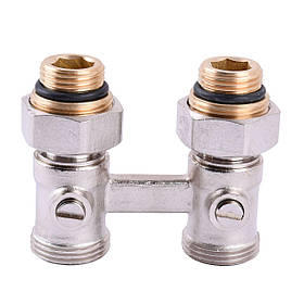 Вузол нижнього під'єднання панельного радіатора SOLOMON NV 5103 прямий кульовий 3/4|