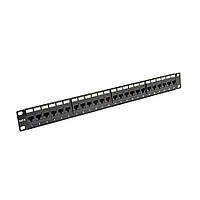 Патч-панель Kingda 6PLH-240BK 19" 24 port UTP Cat.6 1unit Kingda dual type EPNew