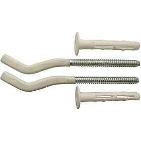 Комплект кронштейнів радіатора CRISTAL NS-1015 штирковий прогумований із дюбелем Ø9х170 мм (2 шт.)