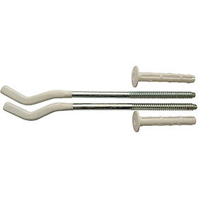 Комплект кронштейнів радіатора CRISTAL NS-1016 штирковий прогумований із дюбелем Ø9х245мм (2 шт.)