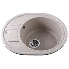 Гранітна мийка Globus Lux ARNO піщаний 620х500 мм-А0004