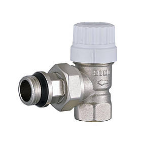 Кран радіаторний кутовий Q PROFESSIONAL 1/2| NV-QP5007 під ключ з ущільнювачем