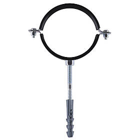 Хомут трубный SOLOMON (комплект) 4″, 108-118мм з винтом 10х120 c дюбелем