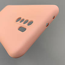 Чохол для Xiaomi Redmi 9 силікон кейс з мікрофіброю чохол на телефон сяомі редмі 9 рожевий o3c, фото 6