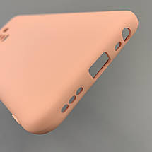 Чохол для Xiaomi Redmi 9 силікон кейс з мікрофіброю чохол на телефон сяомі редмі 9 рожевий o3c, фото 5