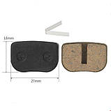 Колодки гальмівні велосипедні дискові DS018 18мм*27мм Aons/Ans-04 Boli/BL-104 HPD10, фото 2