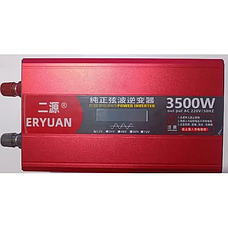 Перетворювач напруги з 12V 220 V 3500 W ЧИСИЙ СИНУС LCD Z1B, фото 2