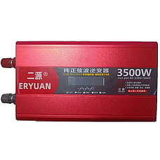 Перетворювач напруги з 12V 220 V 3500 W ЧИСИЙ СИНУС LCD Z1B, фото 3