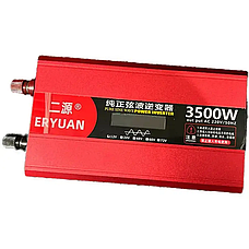 Перетворювач напруги з 12V 220 V 3500 W ЧИСИЙ СИНУС LCD Z1B, фото 2