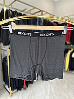 Чоловічі труси боксери Dekons 9997-1 бамбук (батал) 3-9XL чорні 4XL