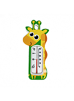 Градусник для воды детский Жираф зеленый