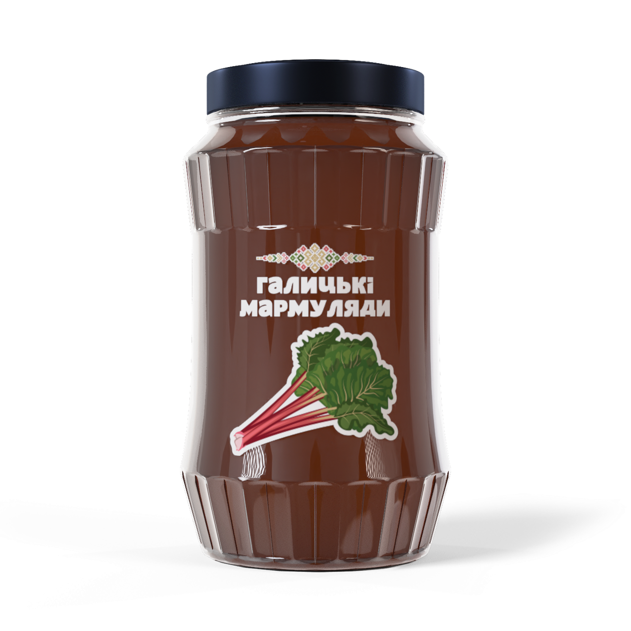 Галицькі мармуляди – варення з румбамбару (ревеню), 180 мл
