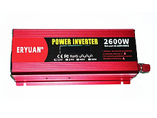 Перетворювач (інвертор) 12V-220V 2600W (чистий синус), фото 2