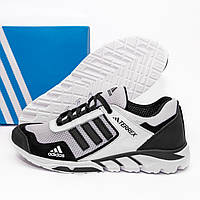 Чоловічі кросівки літні сітка Adidas Terrex White 40-45, літні кросівки Адідас білого кольору